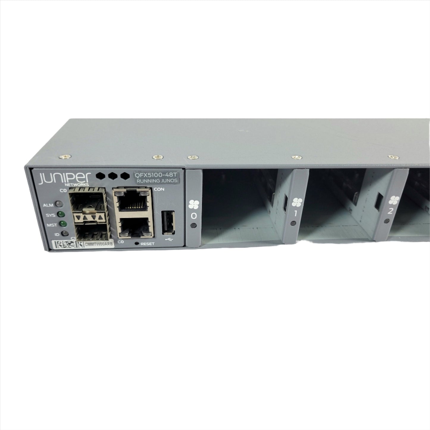 Juniper QFX5100-48T-S, 48x RJ-45 ports, 6x QSFP+ ports (Used - Good)