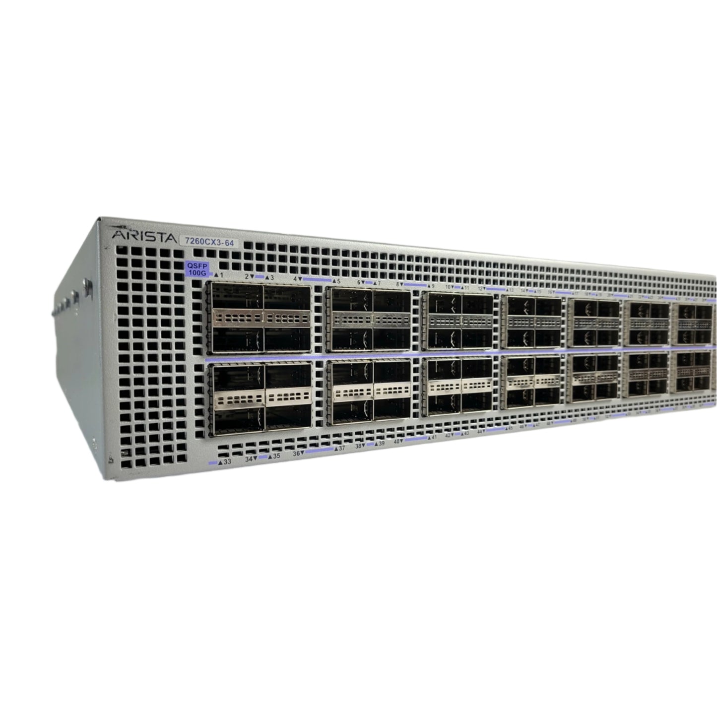 Arista DCS-7260CX3-64-F, 64x 100GbE QSFP & 2x SFP+ switch (Used - Good)