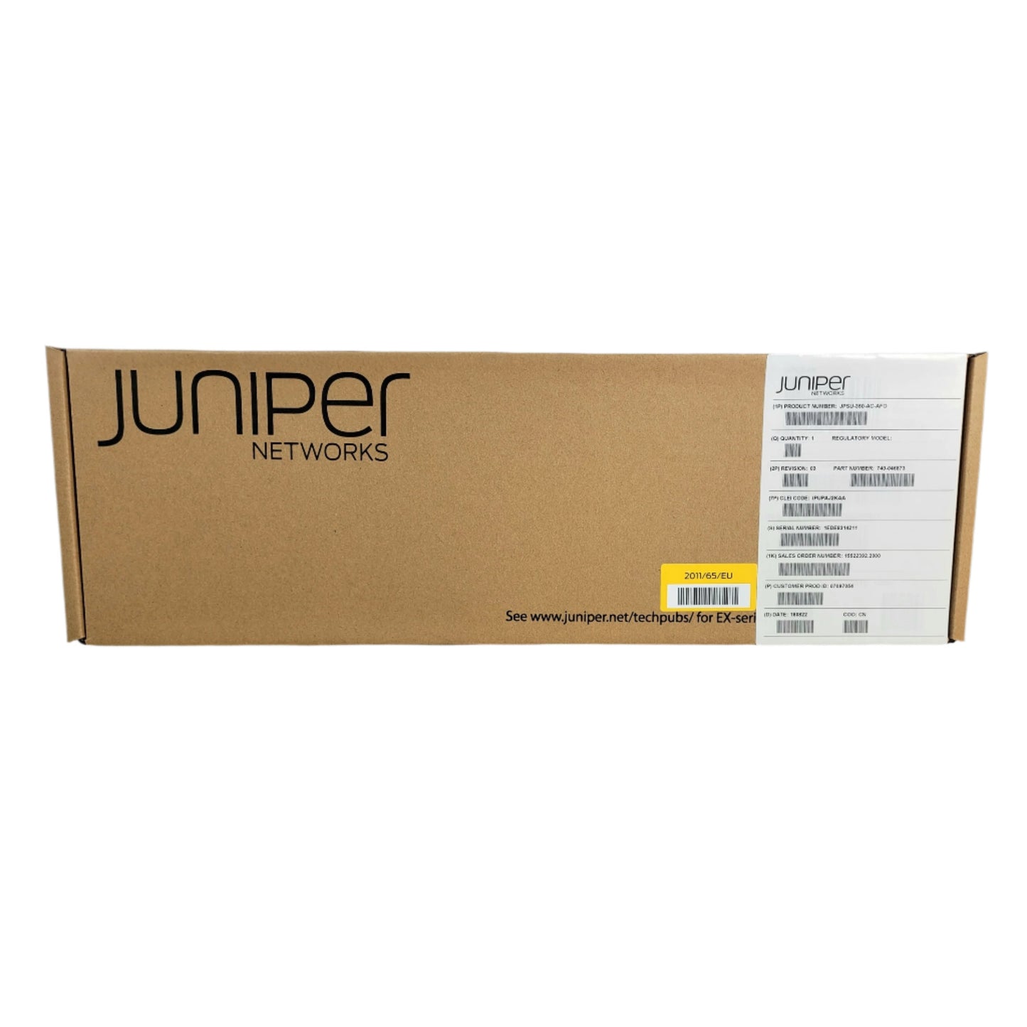 Juniper EX 4300 350W AC Power Supply, front-to-back airflow.