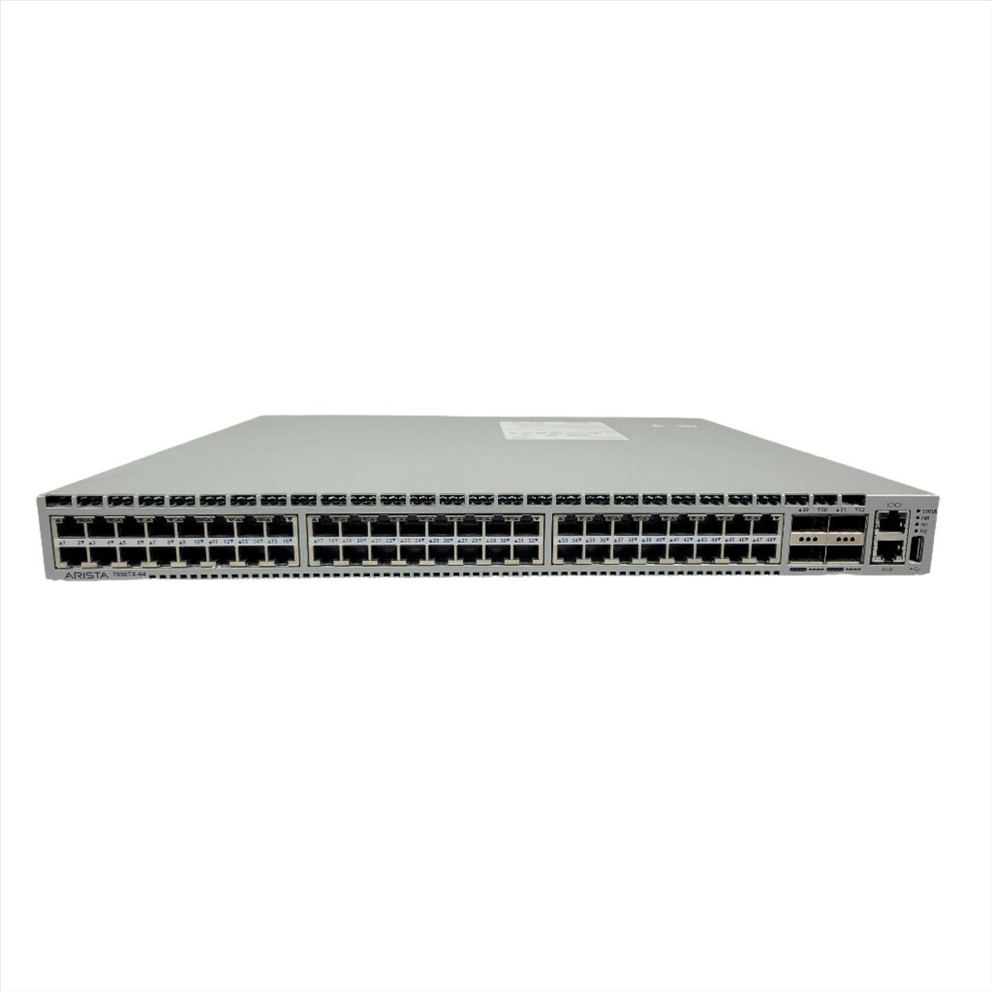 Arista DCS-7050TX-64 48xRJ45 (1/10GBASE-T ) & 4xQSFP+, chassis only (Used - Good)