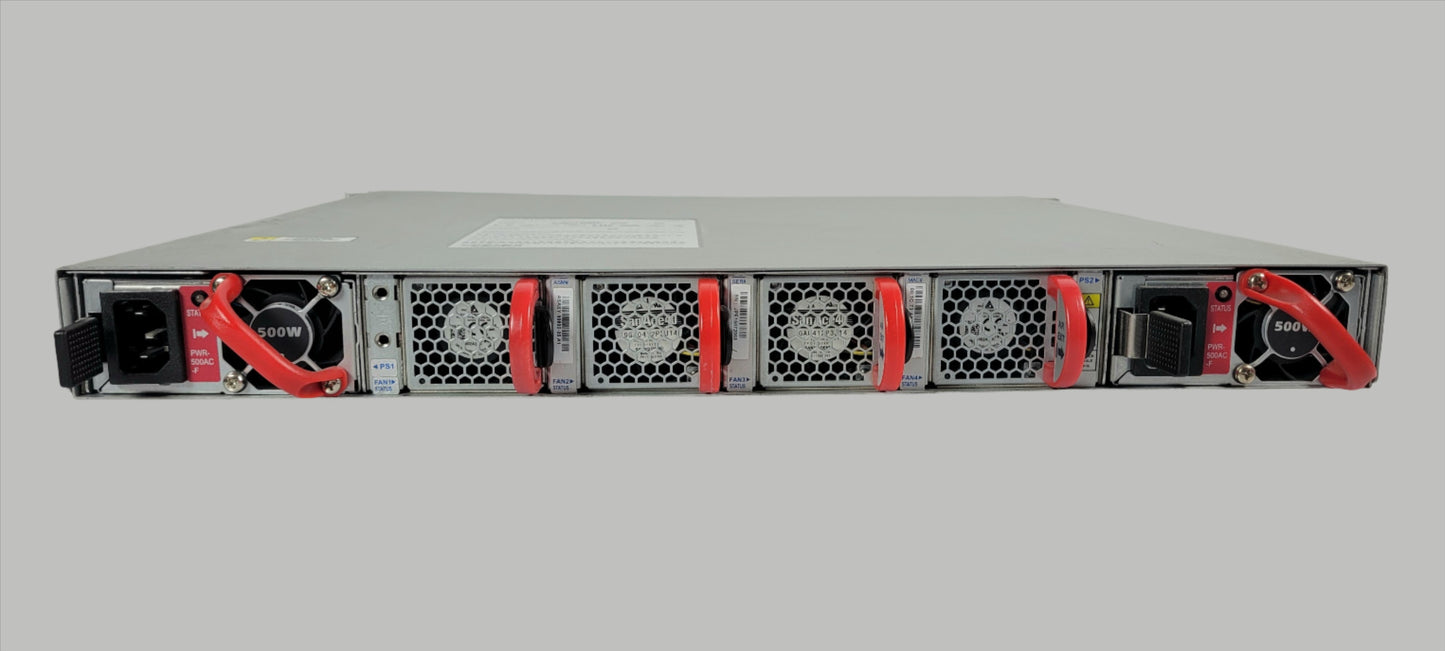 Arista DCS-7050TX-64-F, 48x RJ45 (1/10GBASE-T ) & 4x QSFP+ (Used - Good)