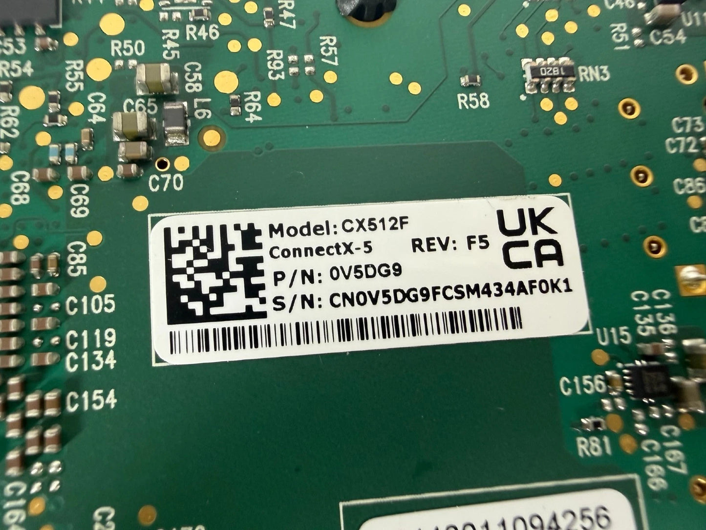 Dell Mellanox CX512F ConnectX-5 Dual Port 25GbE SFP28 PCIe NIC 0V5DG9