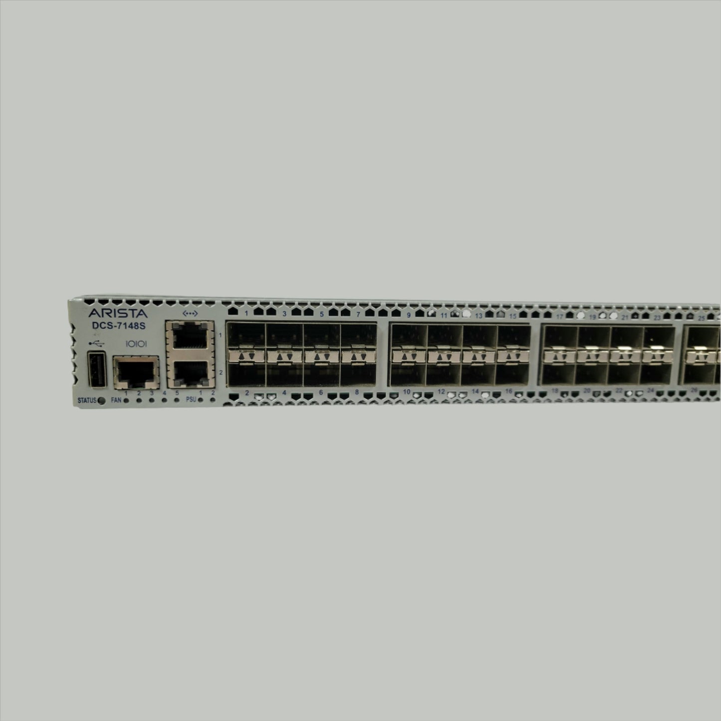 Arista DCS-7148S-R 48-port 10GbE switch (SFP+), rear-to-front fans (Used - Good)