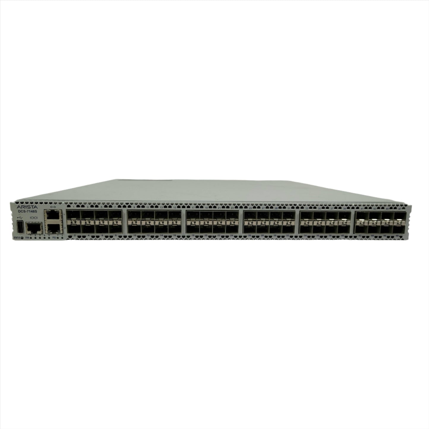 Arista DCS-7148S-R 48-port 10GbE switch (SFP+), rear-to-front fans (Used - Good)