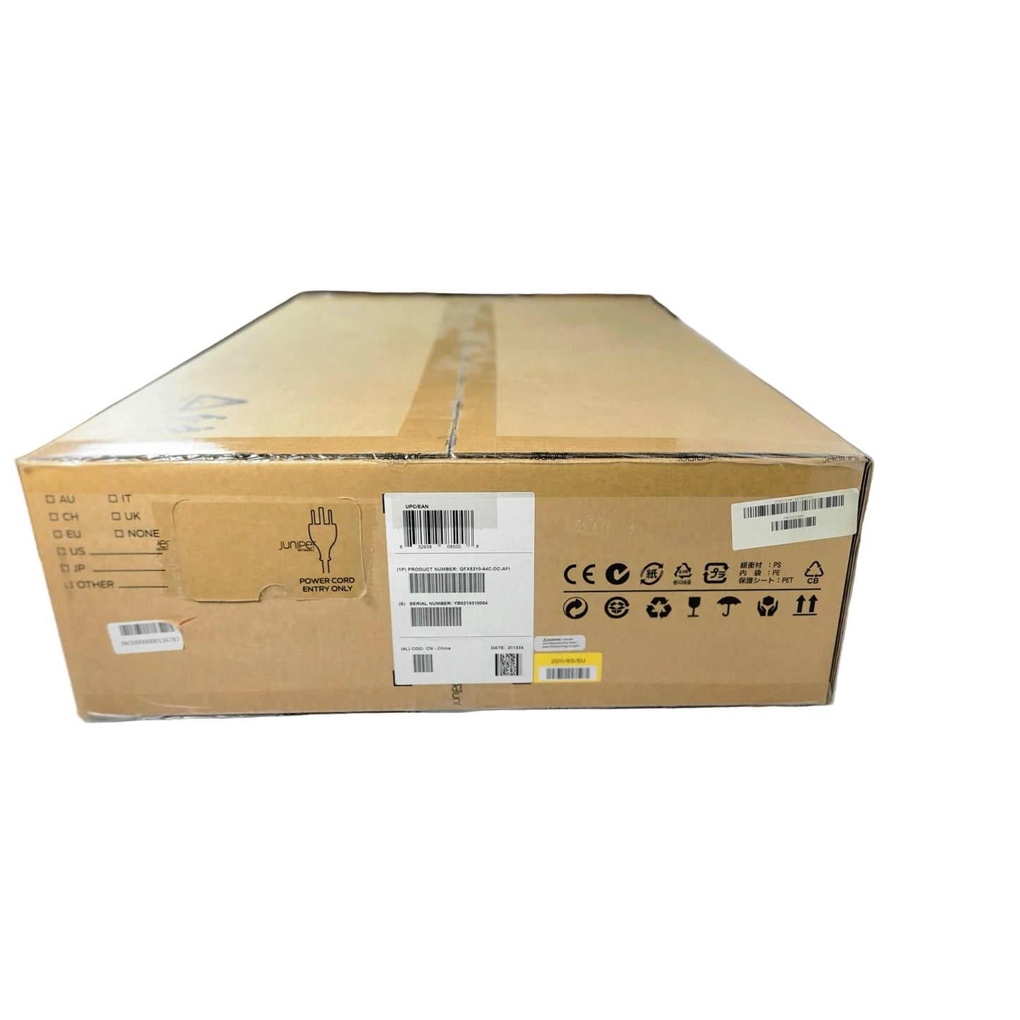 Juniper QFX5210-64C-DC-AFI, 64x QSFP+/QSFP28 ports switch