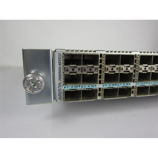 Arista DCS-7050SX3-48YC12-F 48x25GbE SFP & 12x100GbE switch (Used - Good)