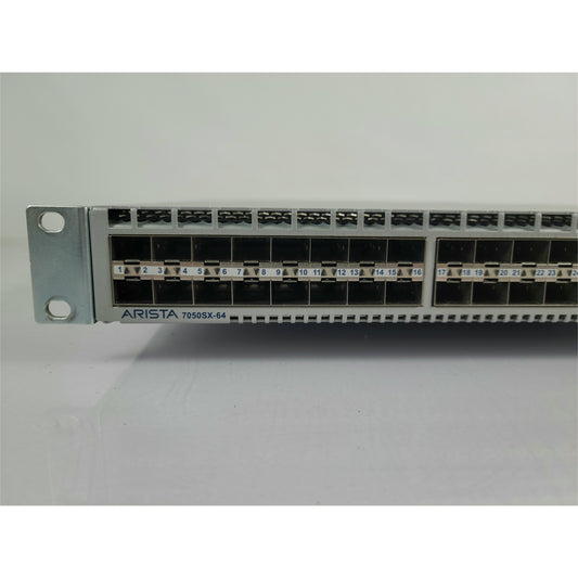 Arista DCS-7050SX-64-F, 48x10GbE (SFP+) & 4xQSFP+ switch (Used - Good)