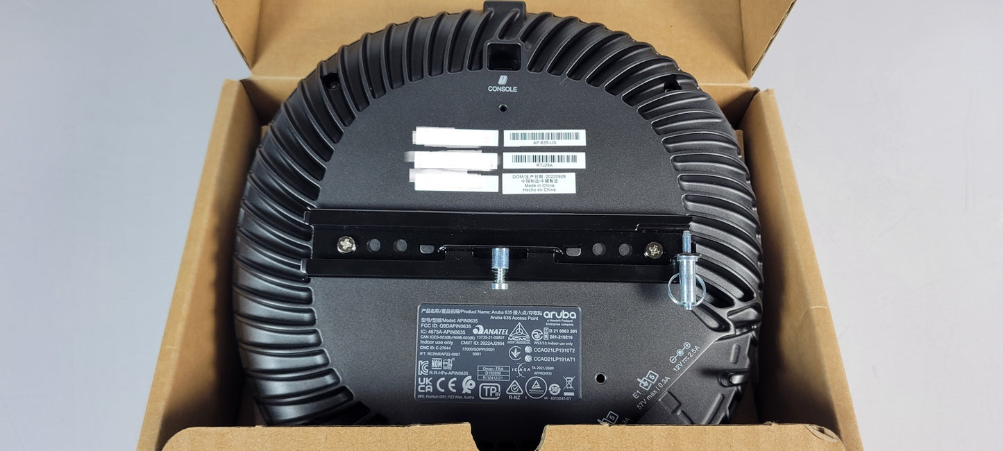 New Aruba AP-635 (US) WiFi 6E Campus Wireless Access Point APIN0635 R7J28A