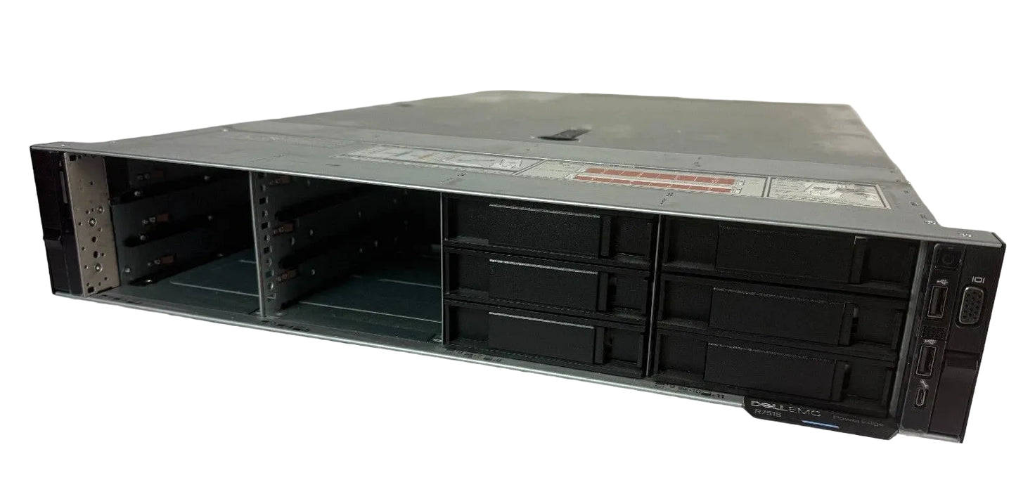 Dell EMC PowerEdge R7515 12LFF SAS SATA Server 2x 750W Titanium PSU
