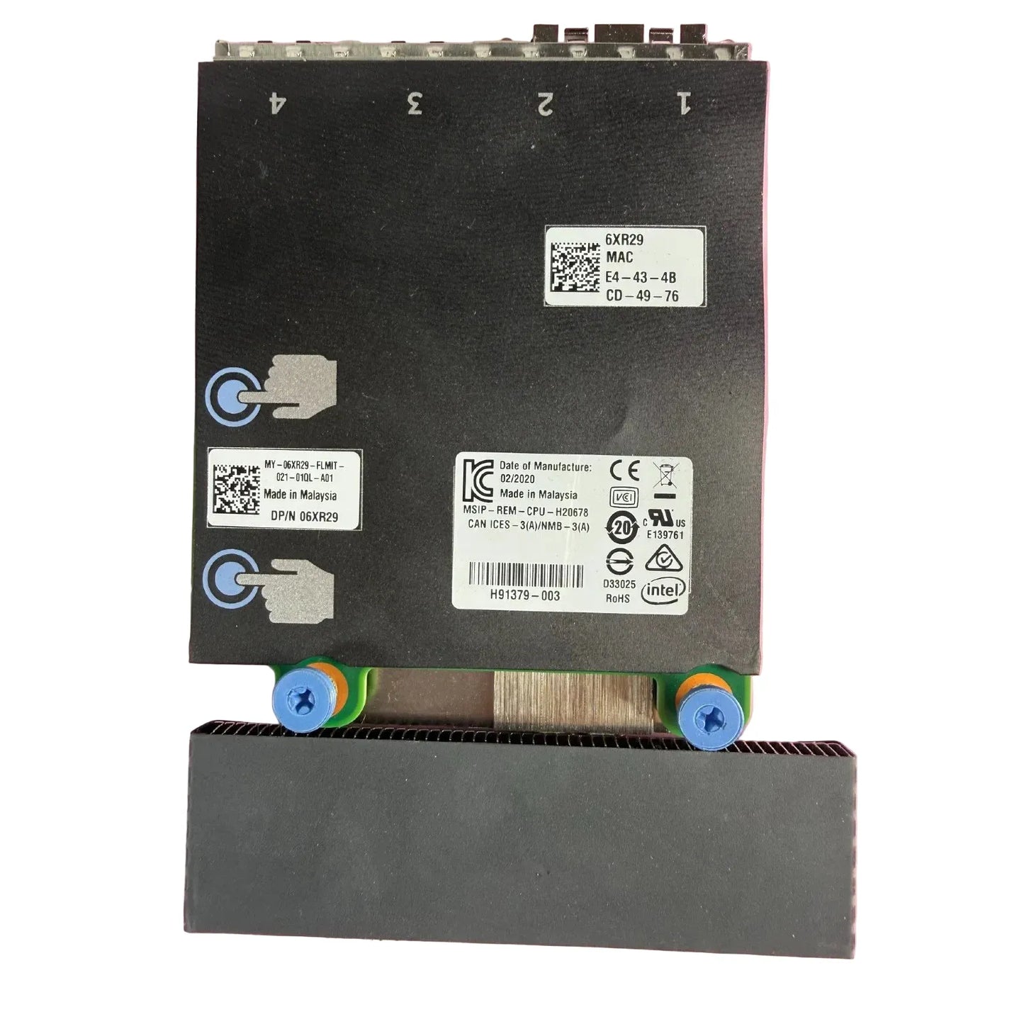 Dell Intel Mezzanine Network Card H24487-001 06XR29 with Heatsink