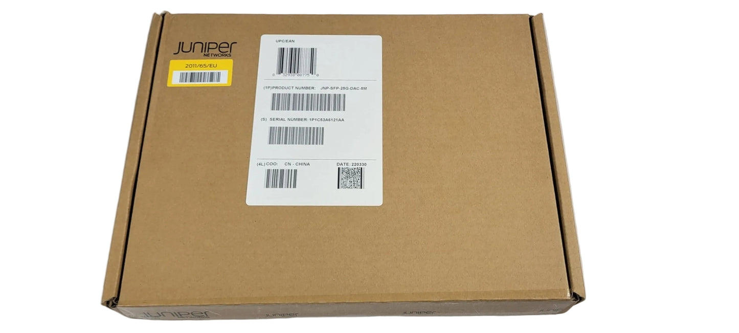 JNP-SFP-25G-DAC-5M SFP 25GBase Direct Attach Copper Cable 5-meter