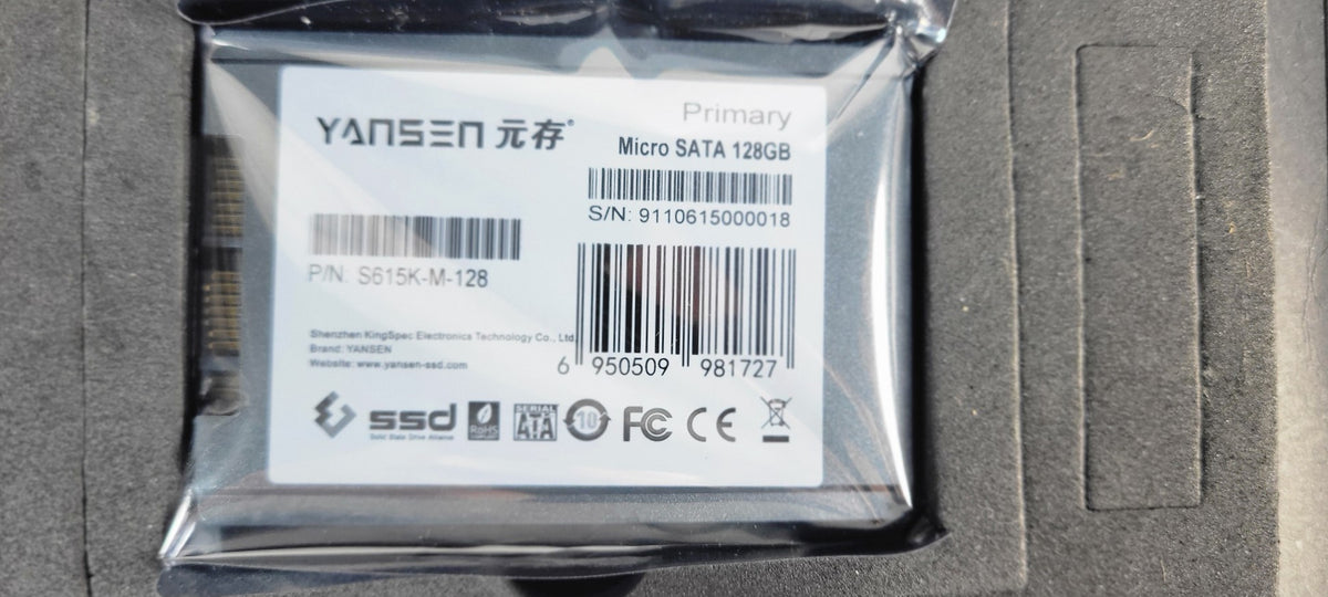 Yansen 128GB 1.8" ZIF SSD (Part: S615K-M-128)