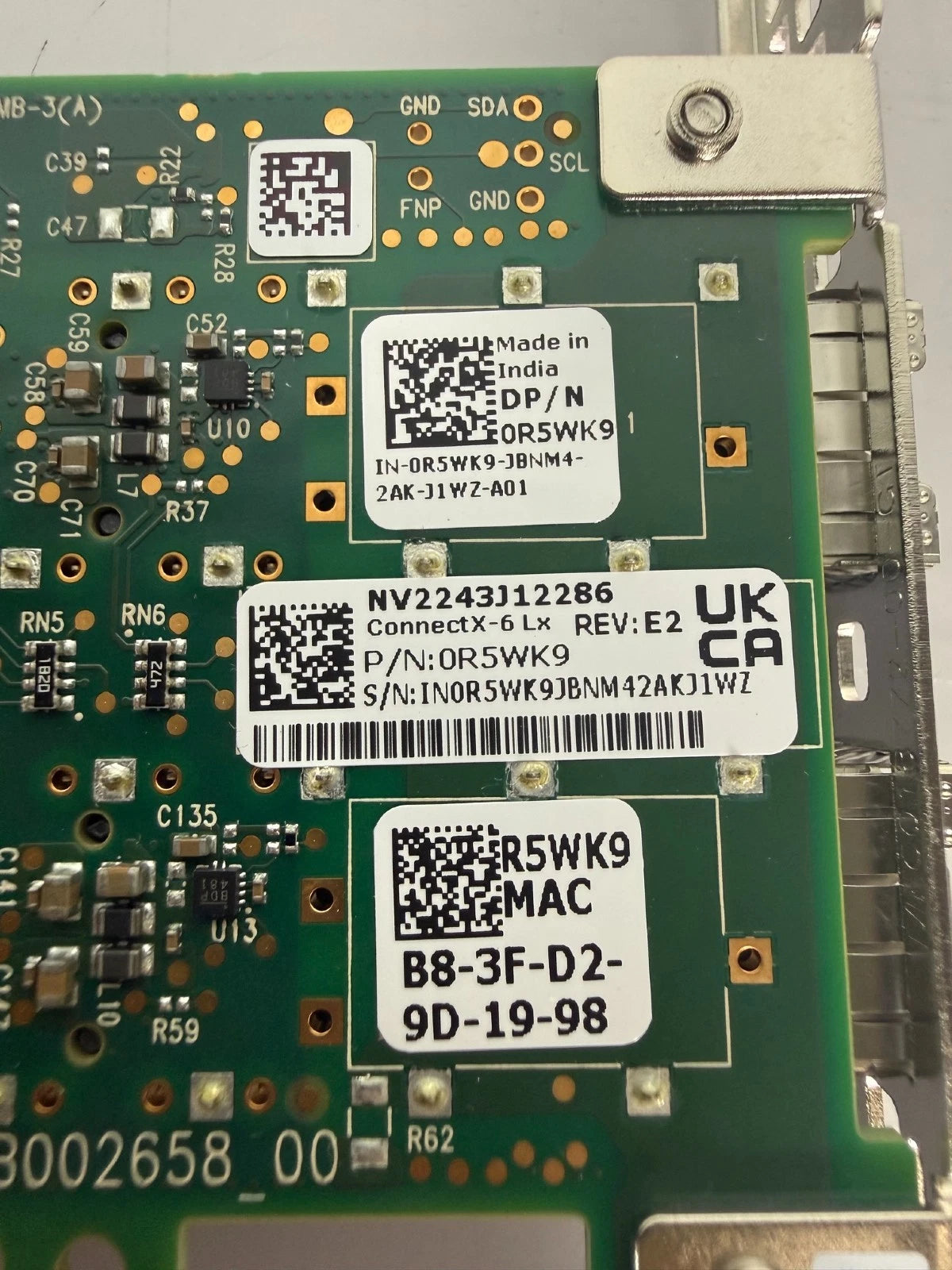 Mellanox ConnectX-6 LX Dual Port SFP Network Card NIC R5WK9
