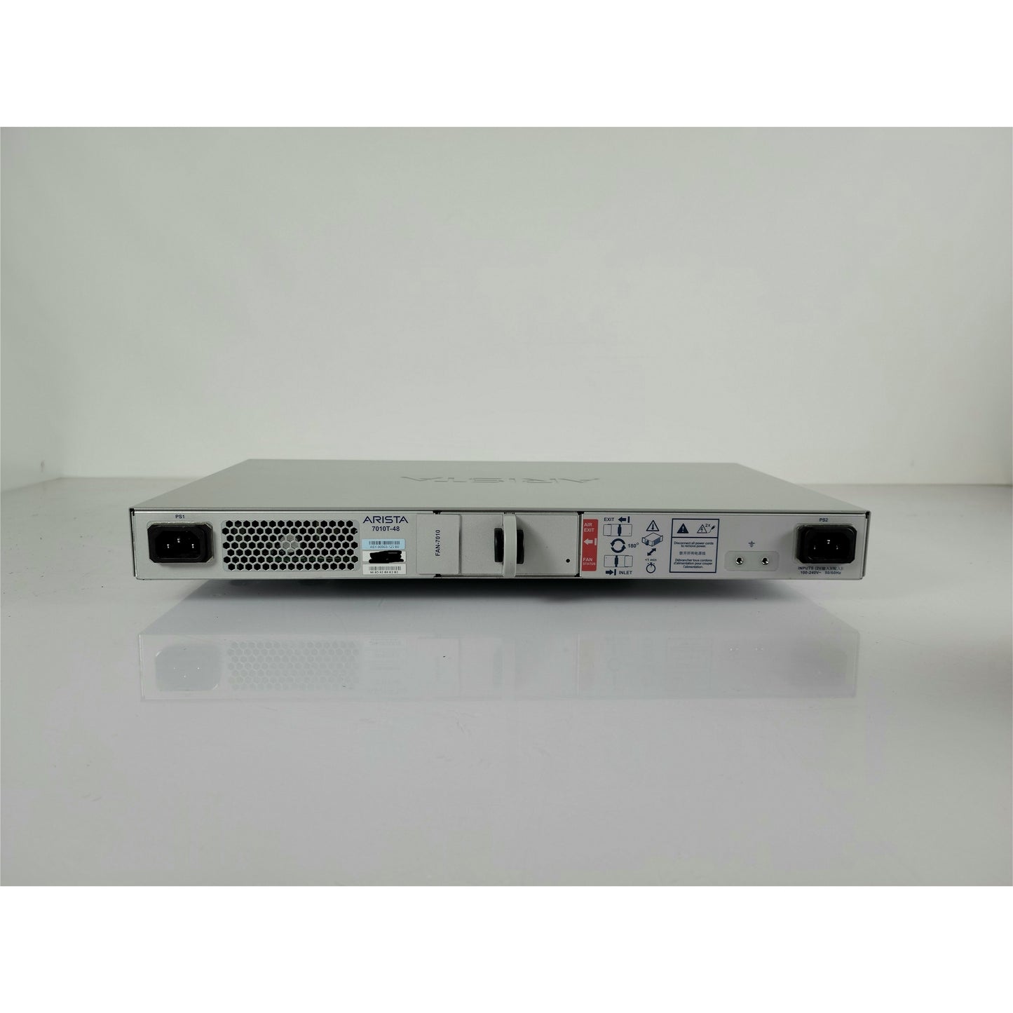 Arista DCS-7010T-48-F, 48x RJ45 (100/1000), 4 x SFP+ (1/10GbE) switch (Used - Good)